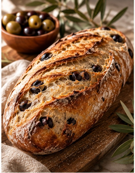Olive sourdough loaf